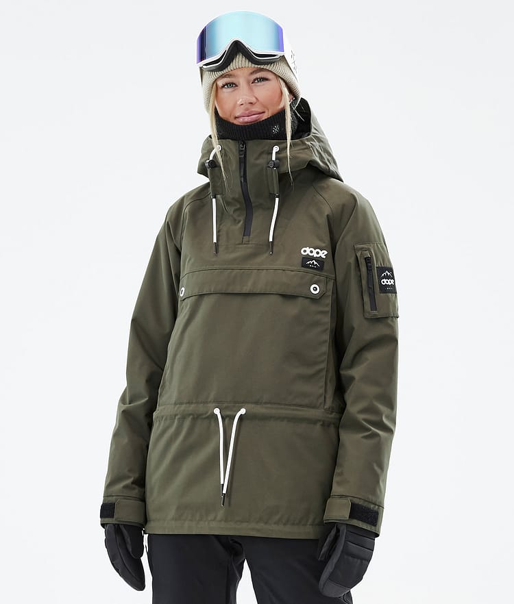 Dope Annok W Snowboardjakke Dame Olive Green Renewed