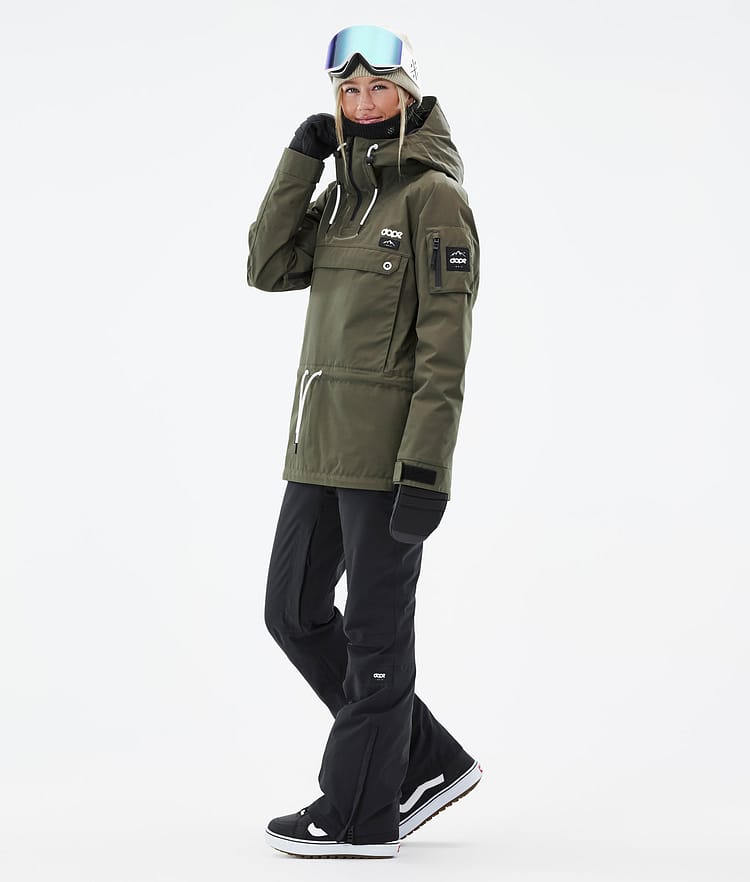 Dope Annok W Snowboardjakke Dame Olive Green, Bilde 4 av 9