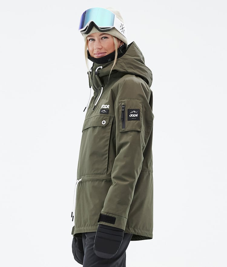 Dope Annok W Snowboardjakke Dame Olive Green, Bilde 6 av 9