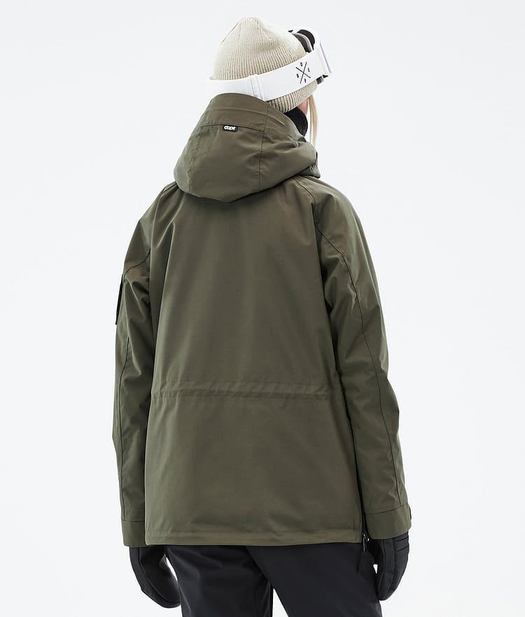 Dope Annok W Snowboardjakke Dame Olive Green, Bilde 7 av 9