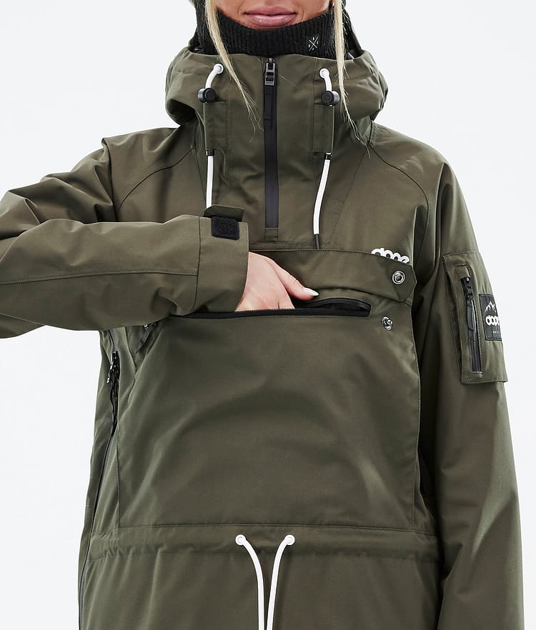 Dope Annok W Snowboardjakke Dame Olive Green, Bilde 9 av 9