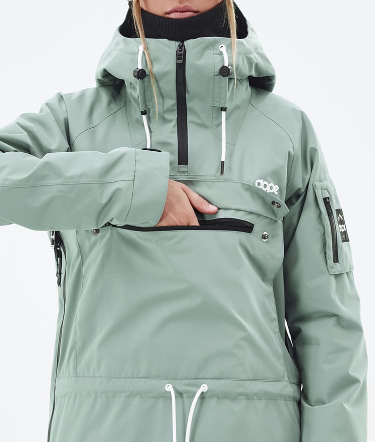 Dope Annok W Snowboardjakke Dame Faded Green Renewed, Bilde 8 av 8