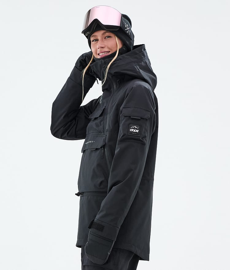 Dope Akin W Snowboardjakke Dame Black, Bilde 5 av 9