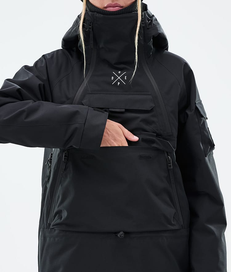 Dope Akin W Snowboardjakke Dame Black, Bilde 8 av 9