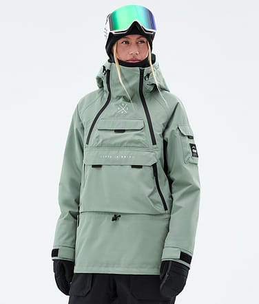 Dope Akin W Snowboardjakke Faded Green