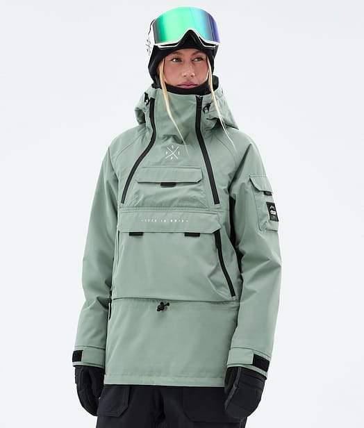 Dope Akin W Snowboardjakke Dame Faded Green