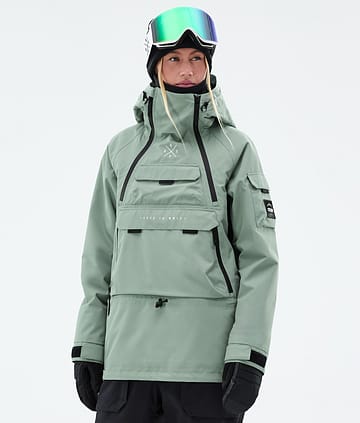 Dope Akin W Snowboardjakke Faded Green