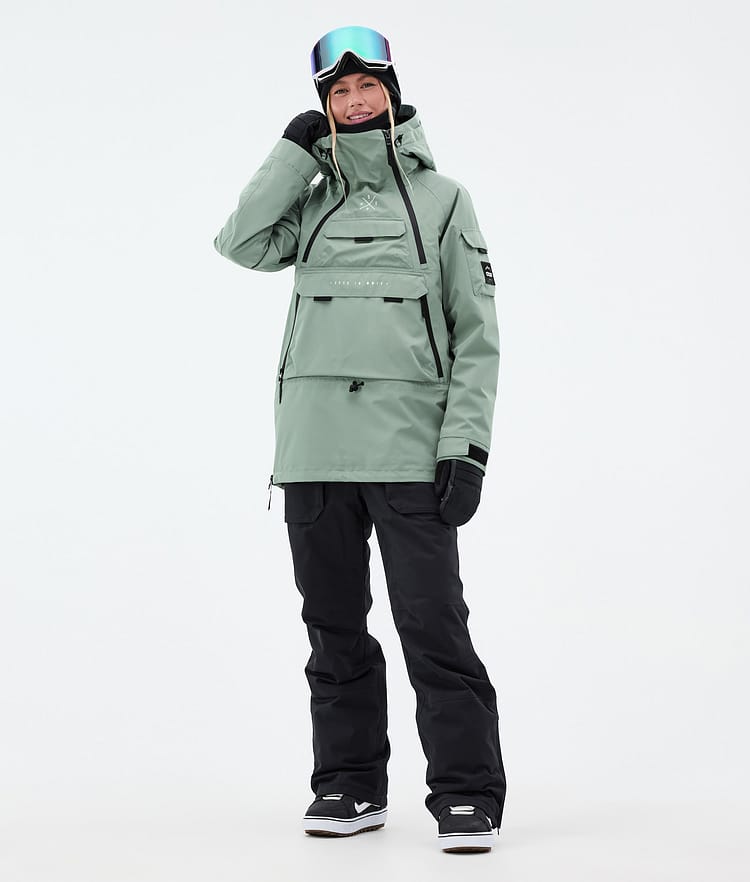 Dope Akin W Snowboardjakke Dame Faded Green, Bilde 2 av 9