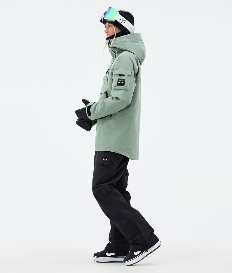 Dope Akin W Snowboardjakke Dame Faded Green, Bilde 3 av 9