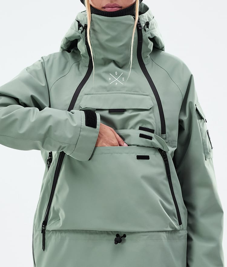 Dope Akin W Skijakke Dame Faded Green, Bilde 8 av 9