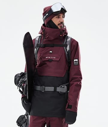 Montec Doom Snowboardjakke Burgundy/Black