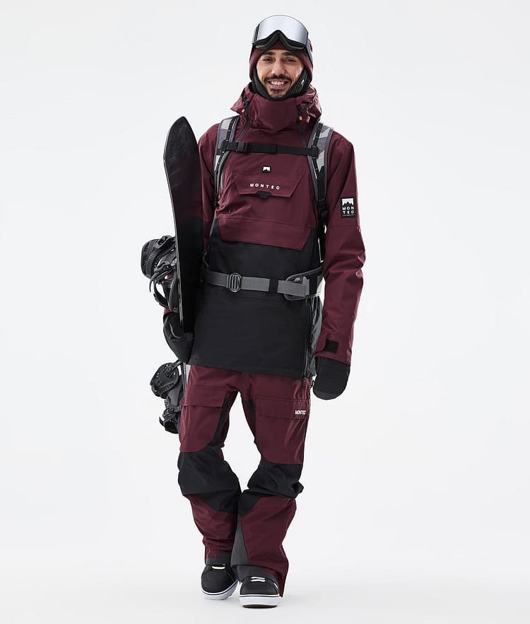 Montec Doom Snowboardjakke Herre Burgundy/Black, Bilde 3 av 11