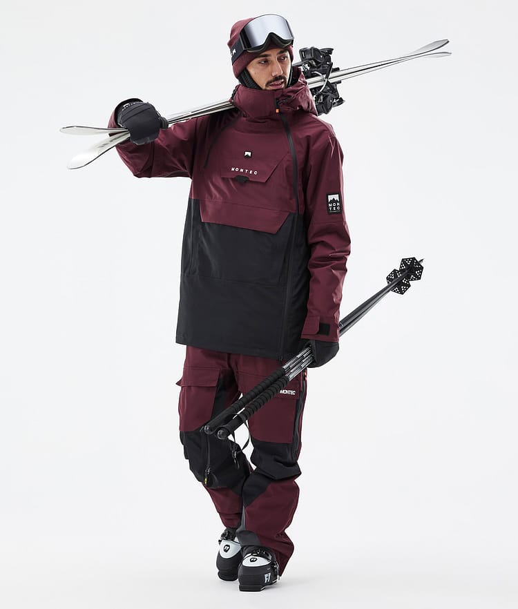Montec Doom Skijakke Herre Burgundy/Black, Bilde 3 av 11