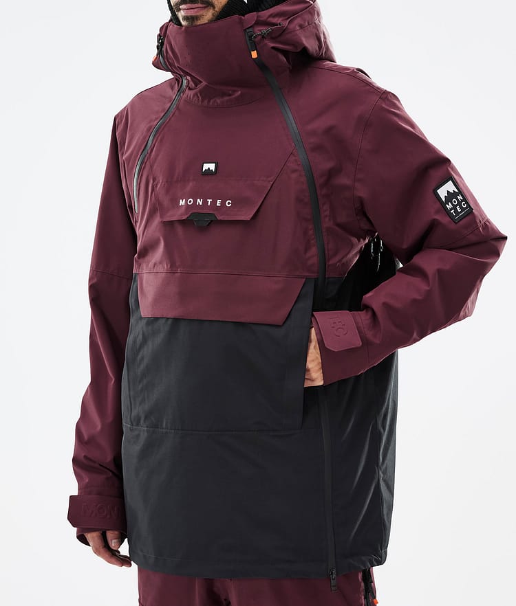 Montec Doom Snowboardjakke Herre Burgundy/Black, Bilde 8 av 11