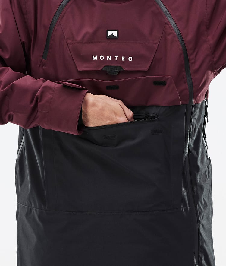 Montec Doom Snowboardjakke Herre Burgundy/Black, Bilde 9 av 11