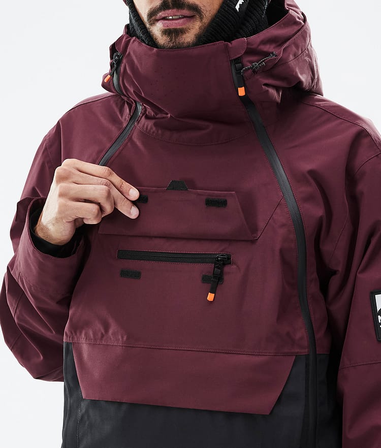 Montec Doom Snowboardjakke Herre Burgundy/Black, Bilde 10 av 11