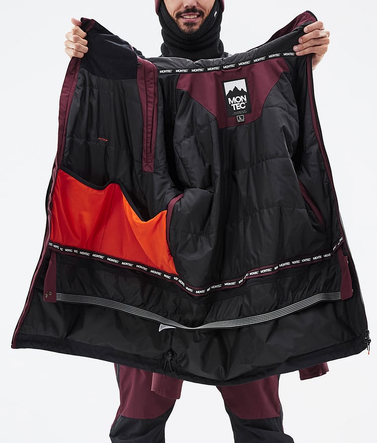 Montec Doom Skijakke Herre Burgundy/Black, Bilde 11 av 11