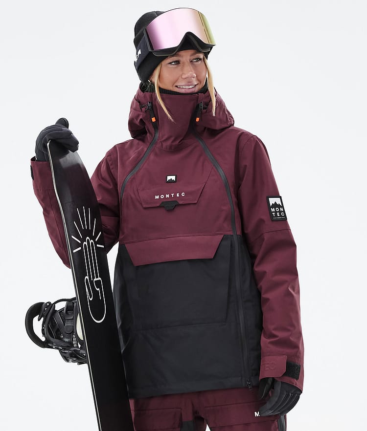 Montec Doom W Snowboardjakke Dame Burgundy/Black Renewed, Bilde 1 av 11