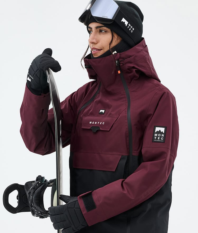 Montec Doom W Snowboardjakke Dame Burgundy/Black Renewed, Bilde 2 av 11