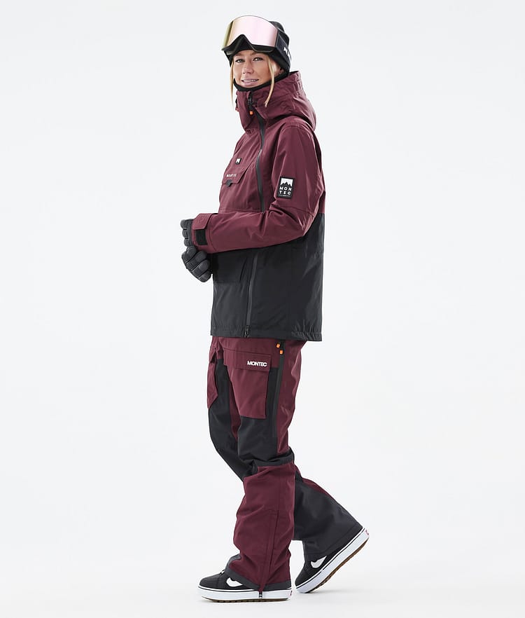 Montec Doom W Snowboardjakke Dame Burgundy/Black Renewed, Bilde 4 av 11