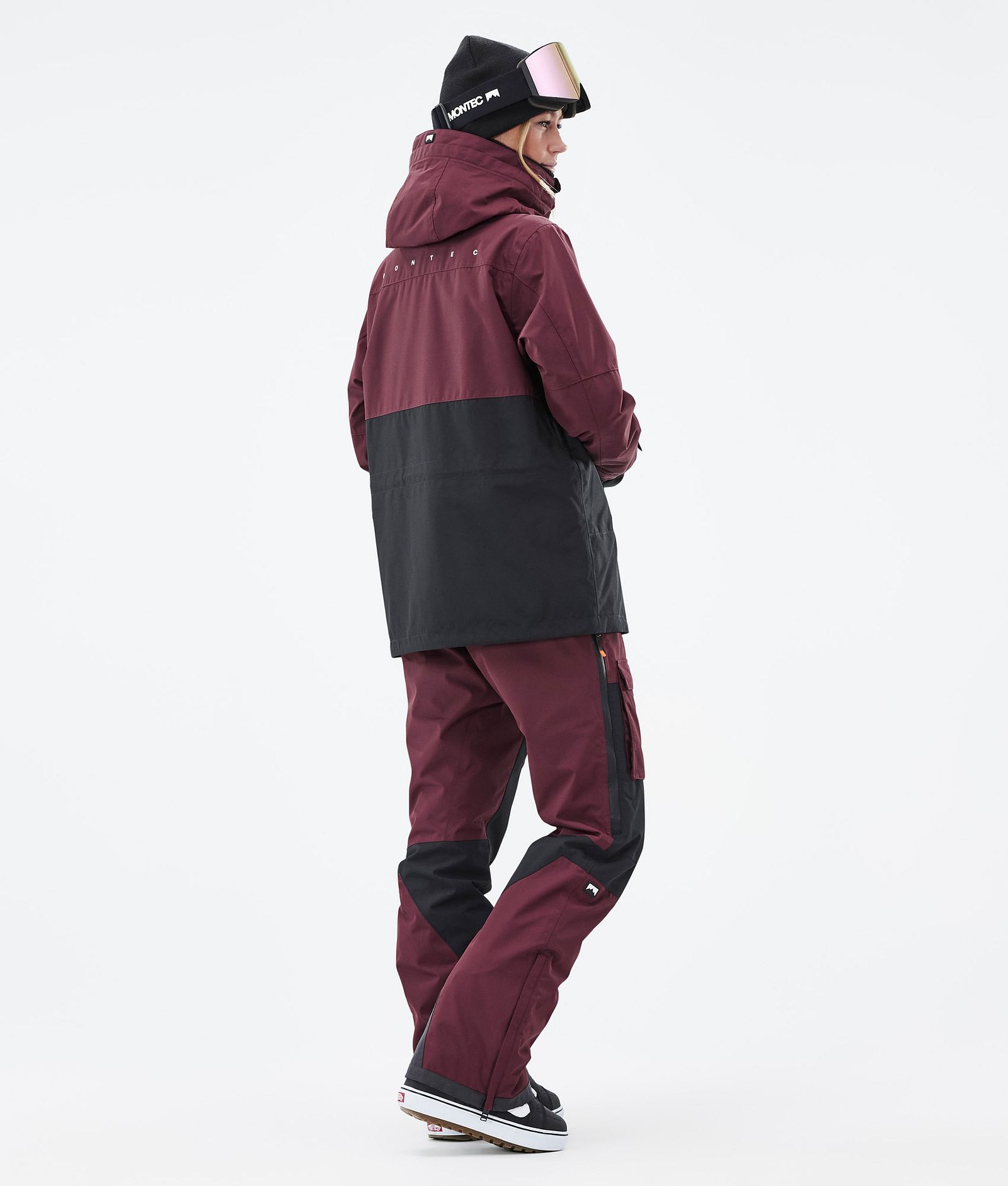 Montec Doom W Snowboardjakke Dame Burgundy/Black Renewed, Bilde 5 av 11