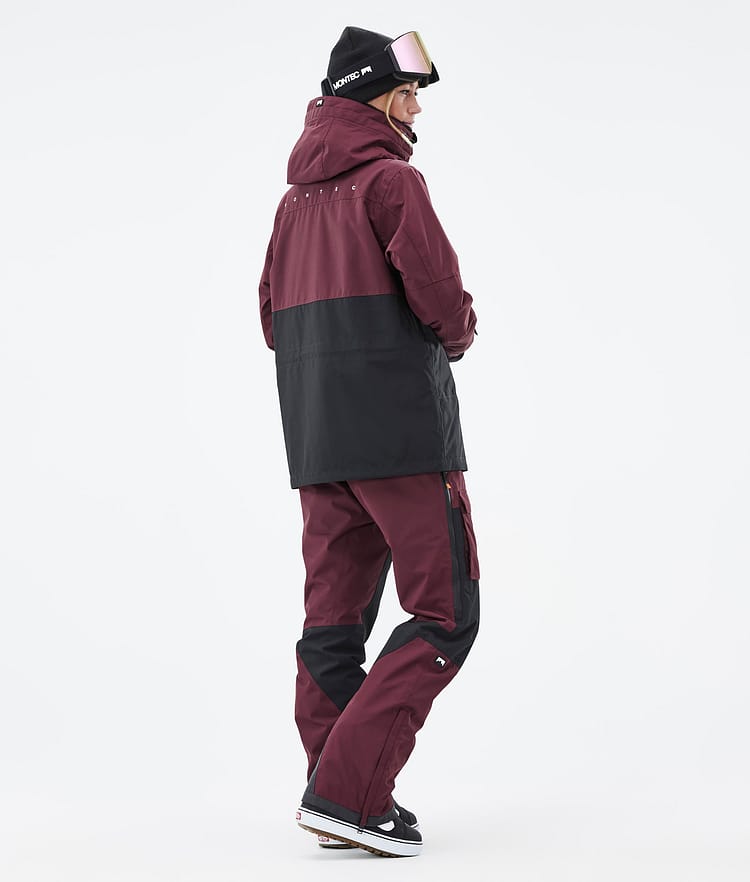 Montec Doom W Snowboardjakke Dame Burgundy/Black Renewed