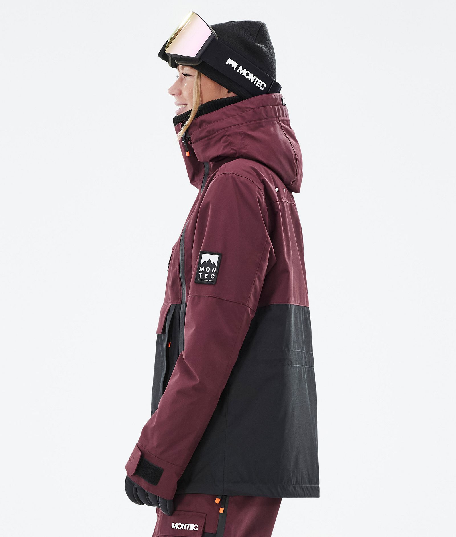 Montec Doom W Snowboardjakke Dame Burgundy/Black Renewed, Bilde 6 av 11