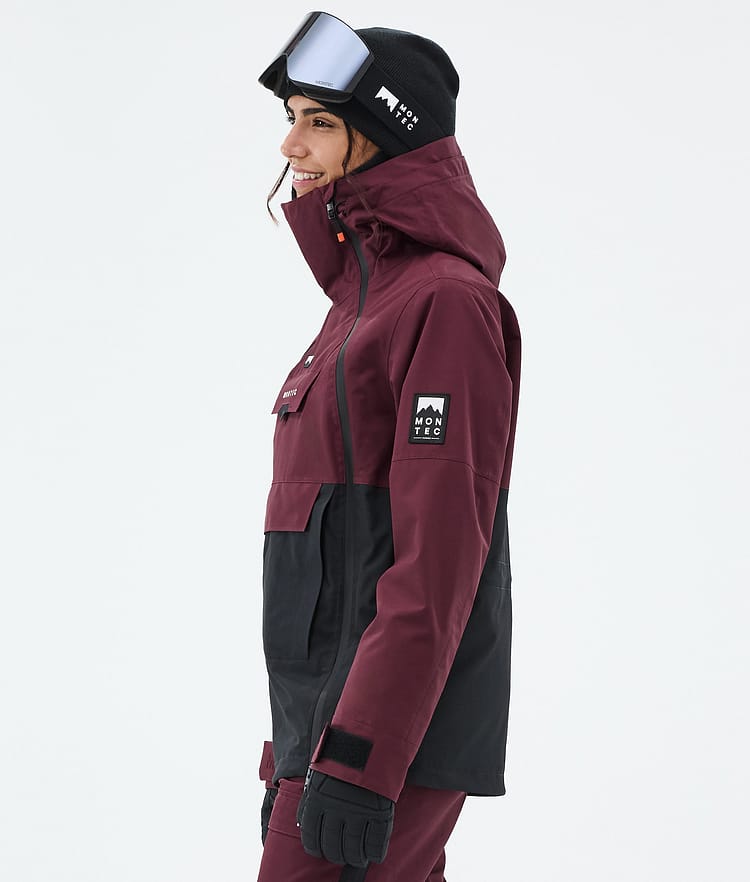 Montec Doom W Snowboardjakke Dame Burgundy/Black Renewed, Bilde 6 av 11