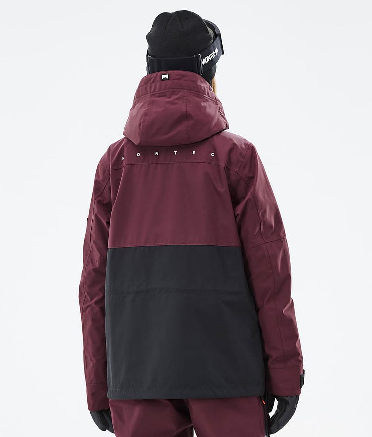 Montec Doom W Snowboardjakke Dame Burgundy/Black