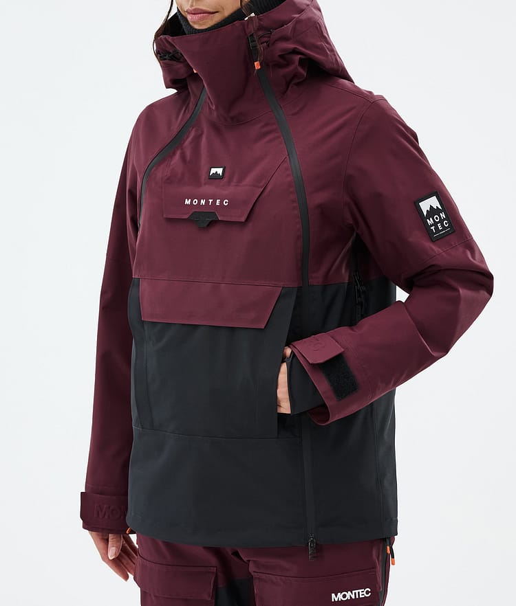 Montec Doom W Snowboardjakke Dame Burgundy/Black Renewed, Bilde 8 av 11