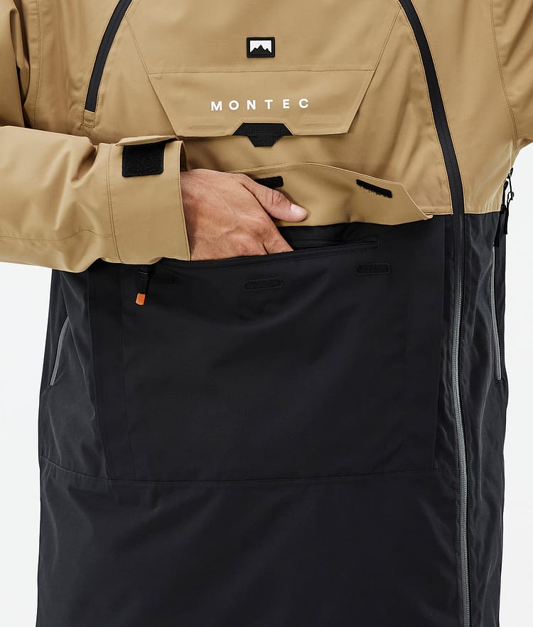 Montec Doom Snowboardjakke Herre Gold/Black, Bilde 9 av 11