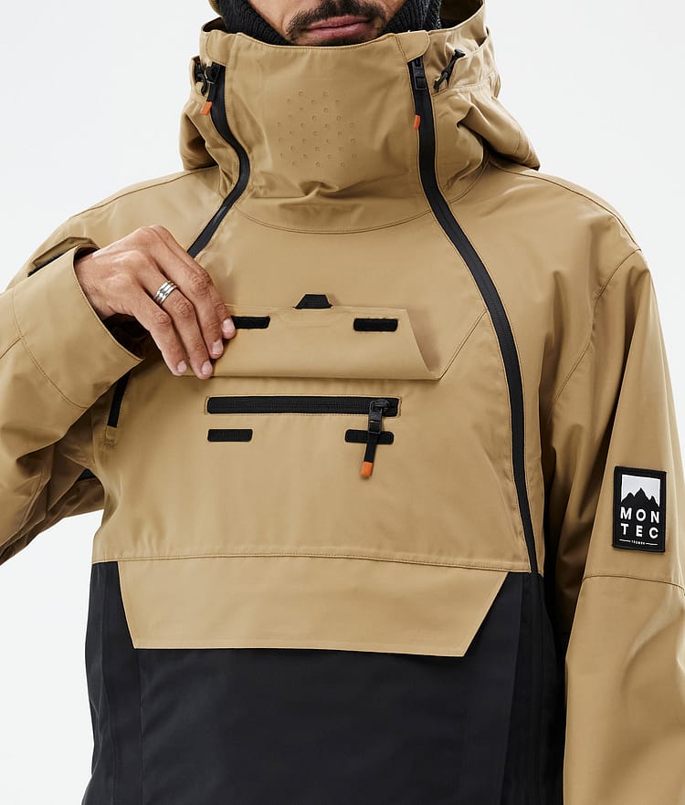 Montec Doom Snowboardjakke Herre Gold/Black, Bilde 10 av 11