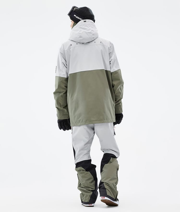 Montec Doom Snowboardjakke Herre Light Grey/Black/Greenish, Bilde 5 av 11