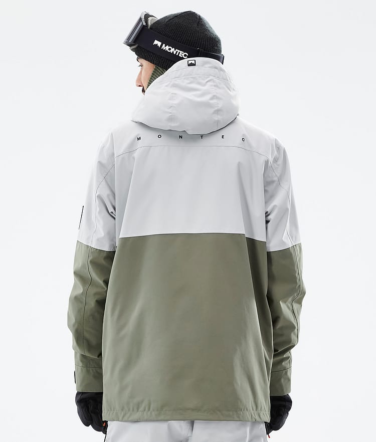 Montec Doom Snowboardjakke Herre Light Grey/Black/Greenish, Bilde 7 av 11