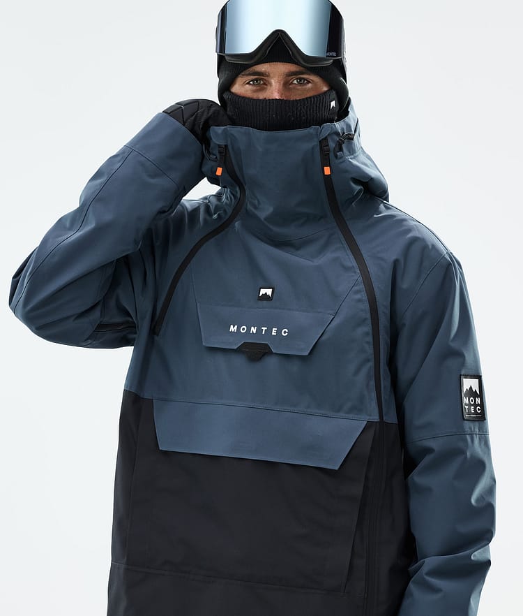 Montec Doom Snowboardjakke Herre Metal Blue/Black Renewed, Bilde 2 av 11