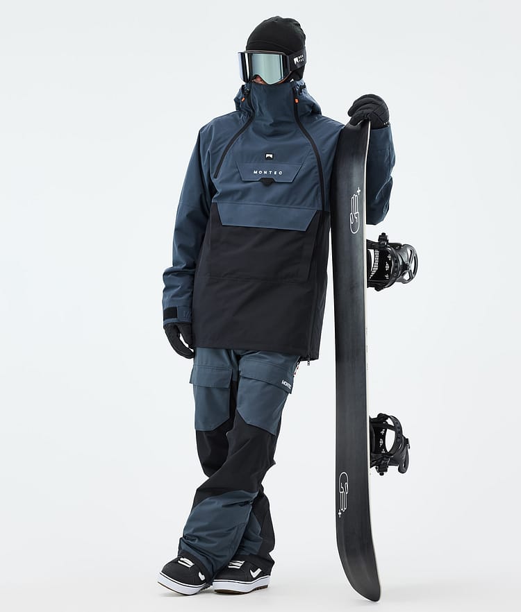 Montec Doom Snowboardjakke Herre Metal Blue/Black Renewed, Bilde 3 av 11