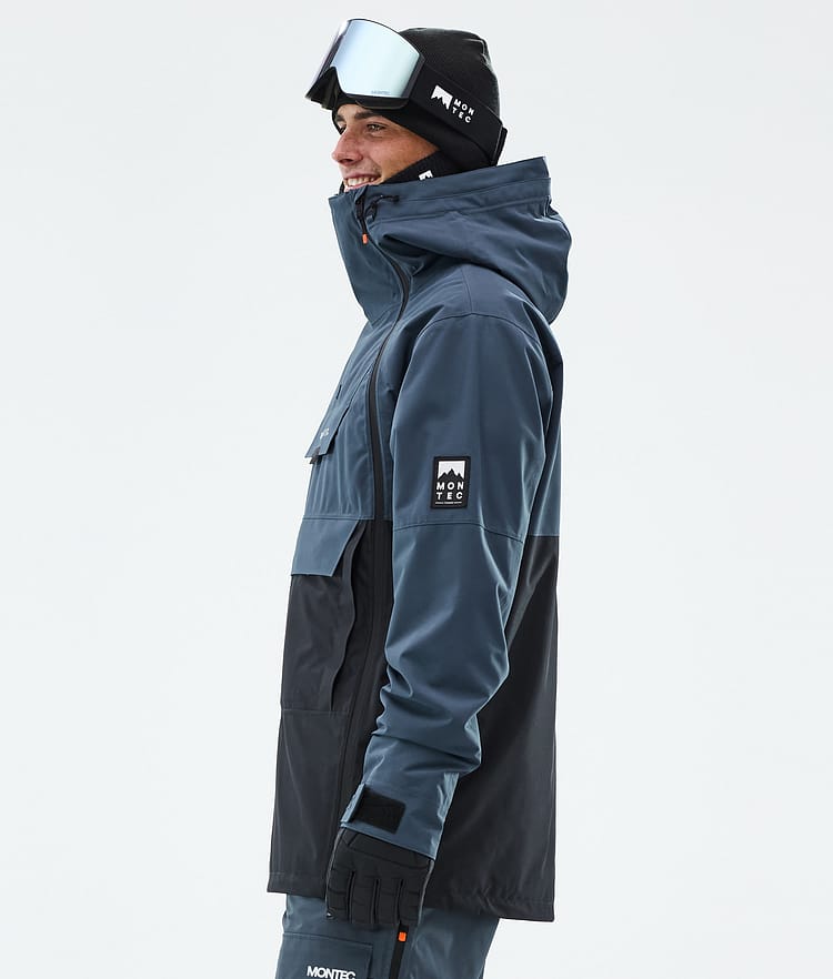 Montec Doom Snowboardjakke Herre Metal Blue/Black Renewed, Bilde 6 av 11