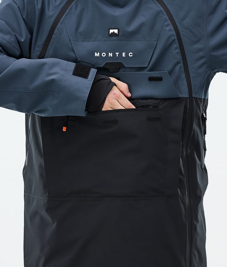Montec Doom Snowboardjakke Herre Metal Blue/Black Renewed, Bilde 9 av 11