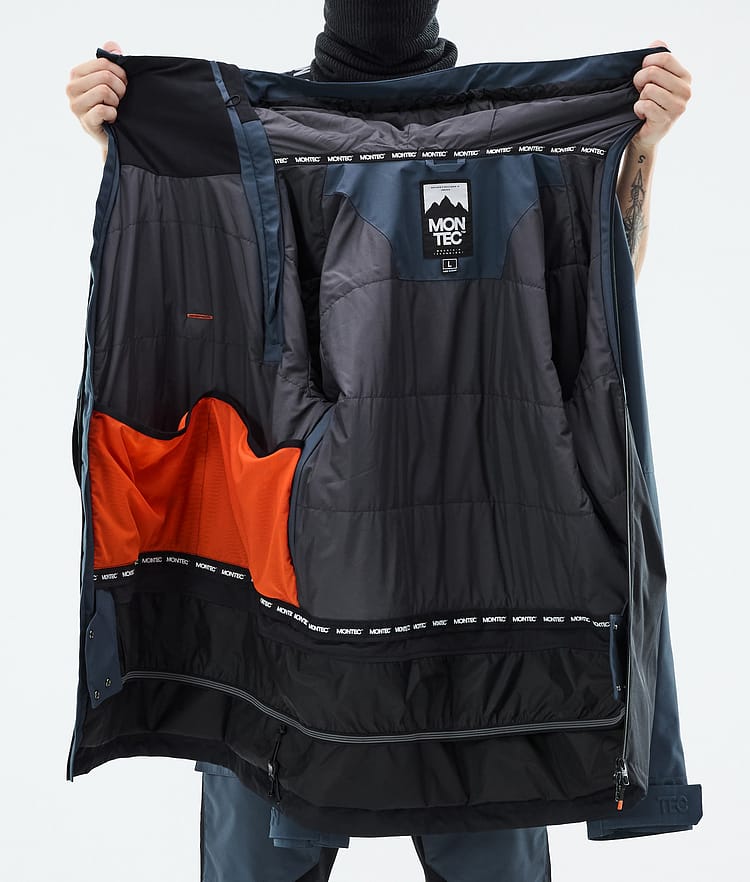 Montec Doom Snowboardjakke Herre Metal Blue/Black Renewed, Bilde 11 av 11