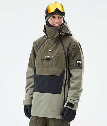 Montec Doom Snowboardjakke Olive Green/Black/Greenish