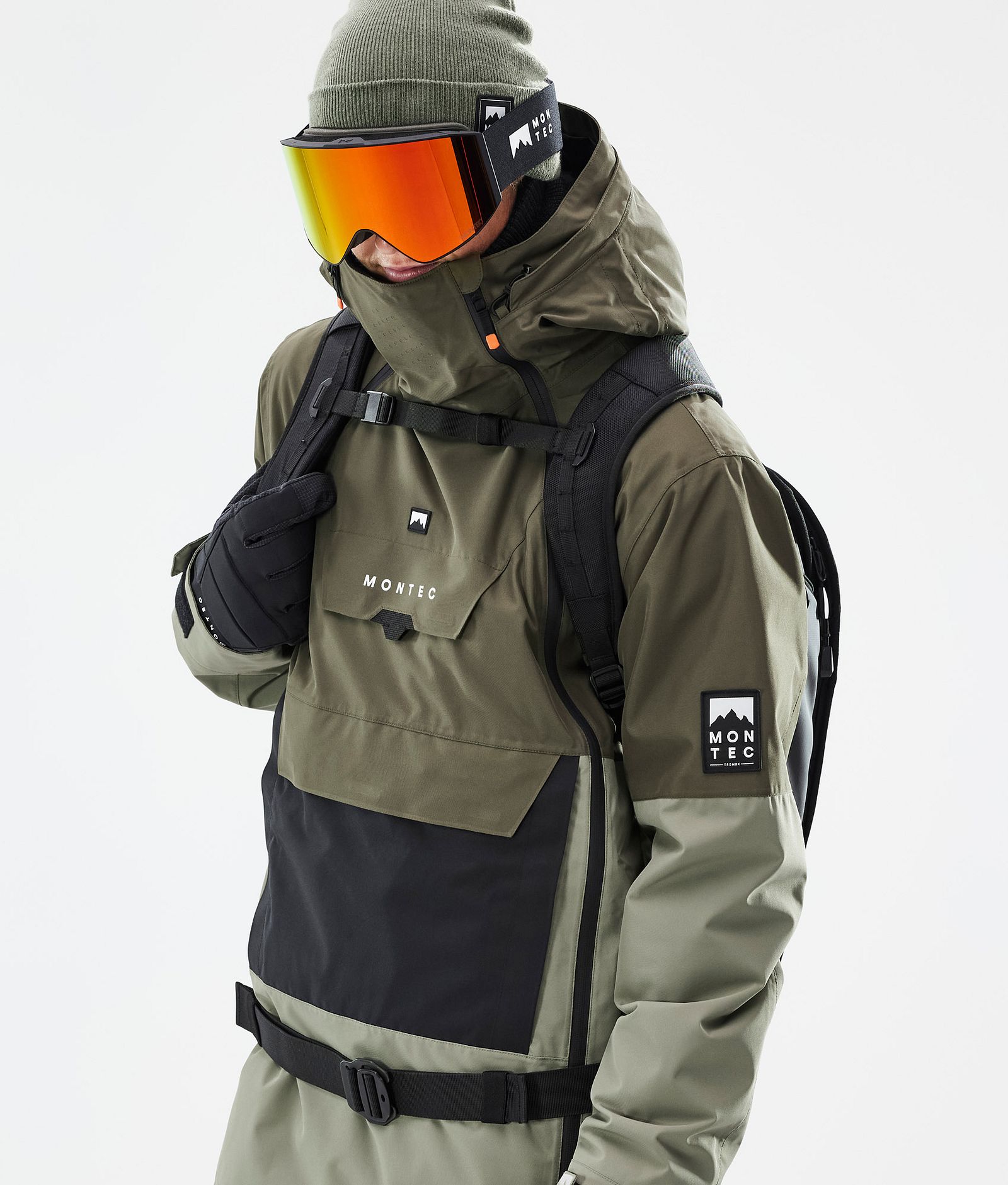 Montec Doom Snowboardjakke Herre Olive Green/Black/Greenish Renewed, Bilde 2 av 11