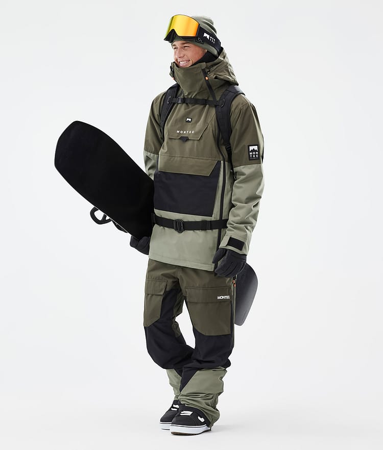 Montec Doom Snowboardjakke Herre Olive Green/Black/Greenish Renewed, Bilde 3 av 11