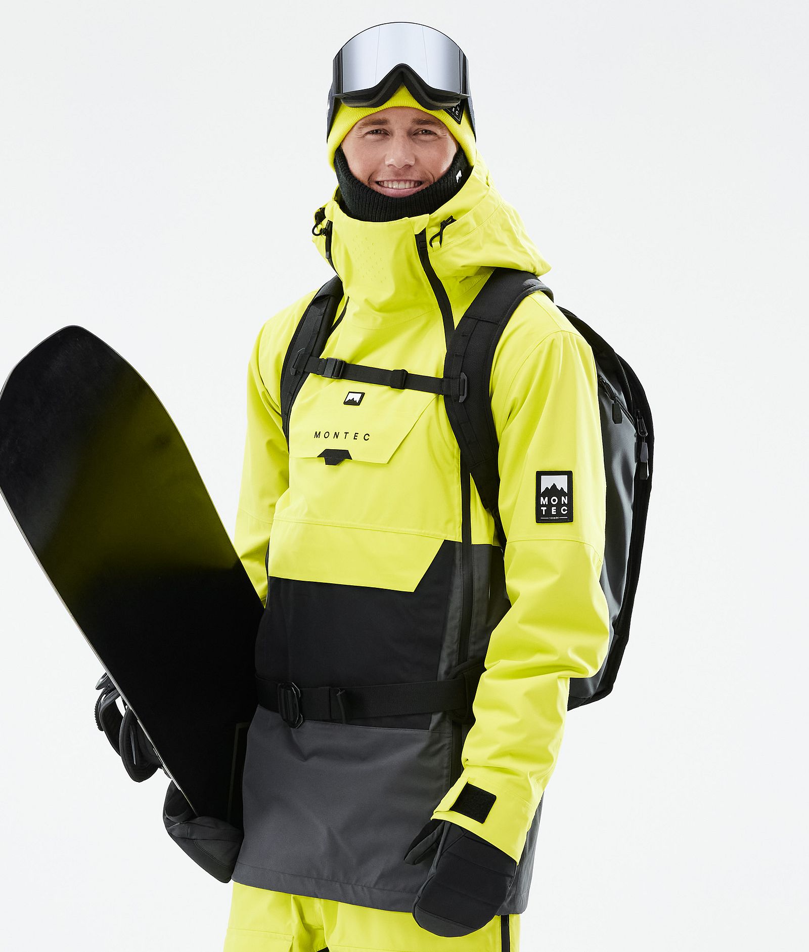 Montec Doom Snowboardjakke Herre Bright Yellow/Black/Phantom, Bilde 1 av 11