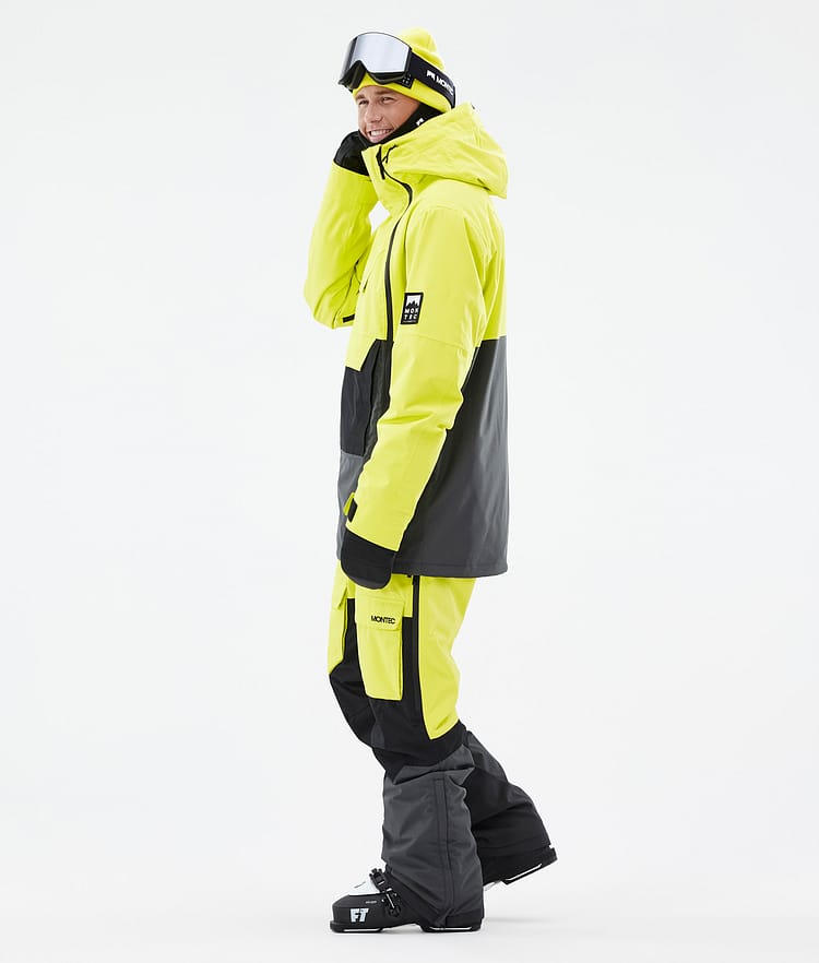 Montec Doom Skijakke Herre Bright Yellow/Black/Phantom, Bilde 4 av 11