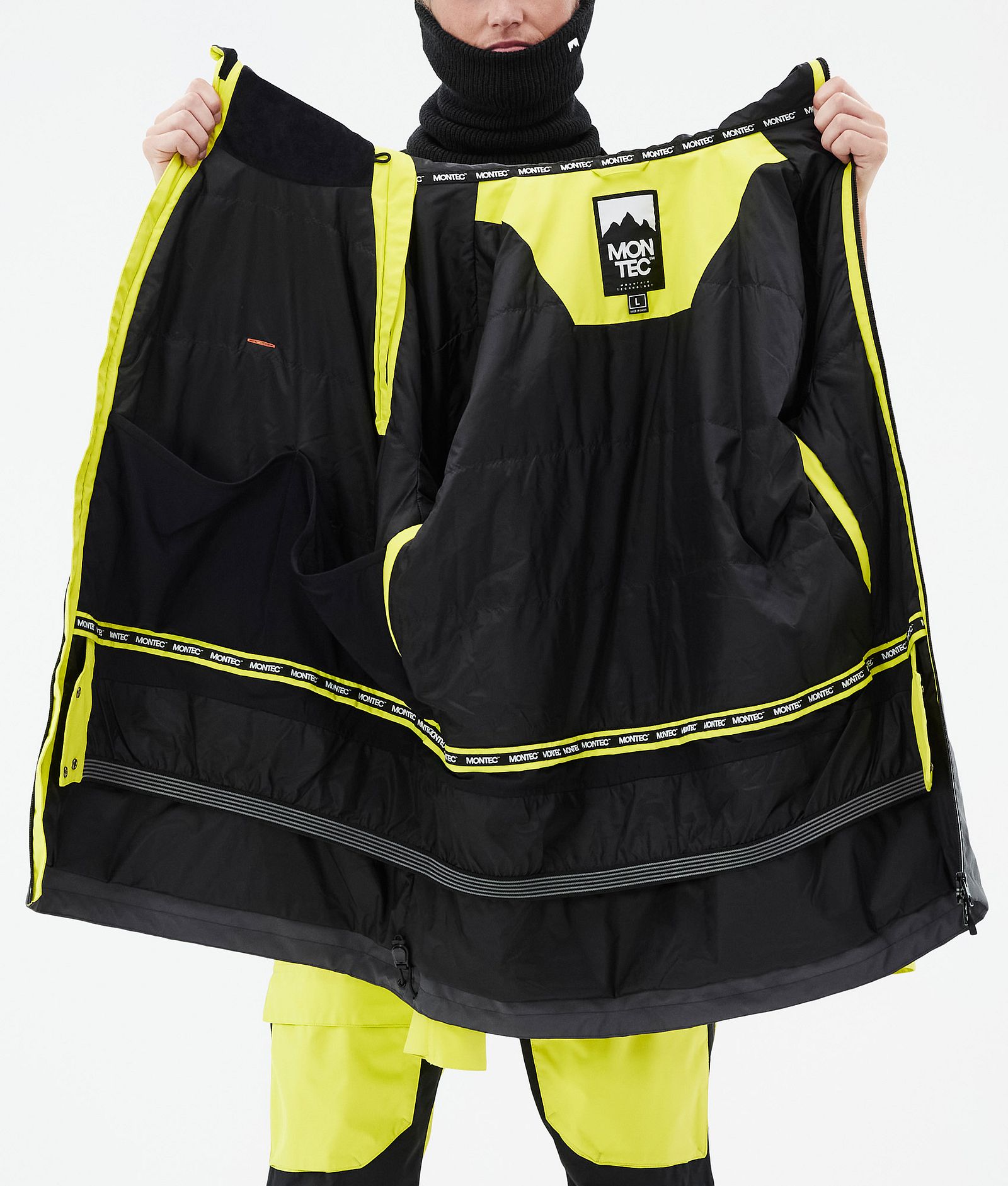 Montec Doom Snowboardjakke Herre Bright Yellow/Black/Phantom, Bilde 11 av 11