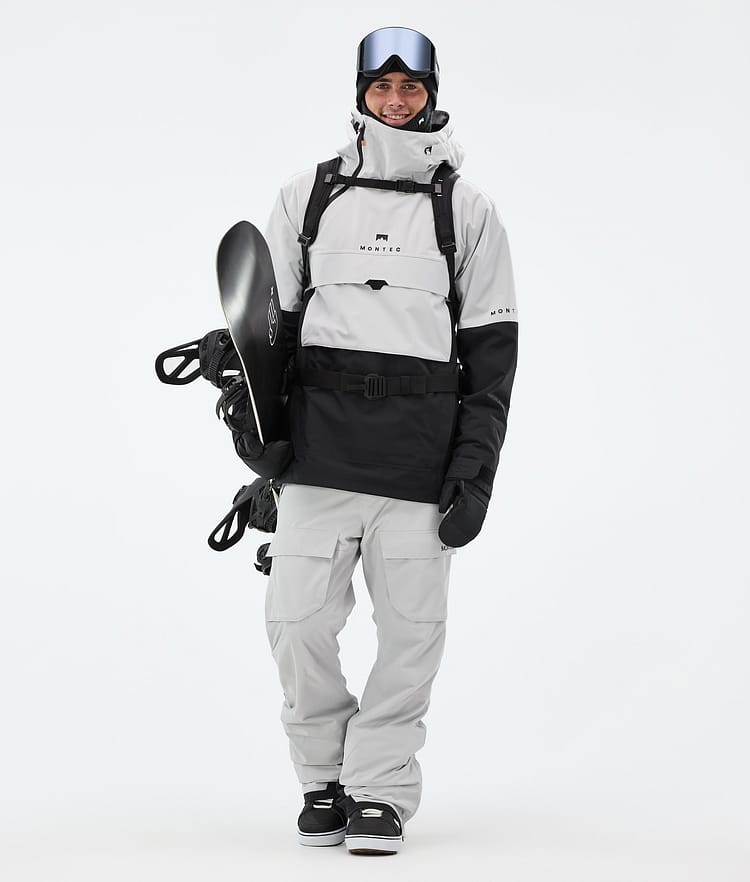 Montec Dune Snowboardjakke Herre Light Grey/Black, Bilde 3 av 9