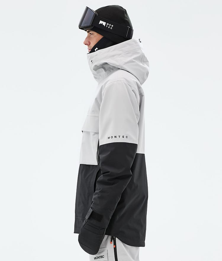 Montec Dune Snowboardjakke Herre Light Grey/Black, Bilde 6 av 9