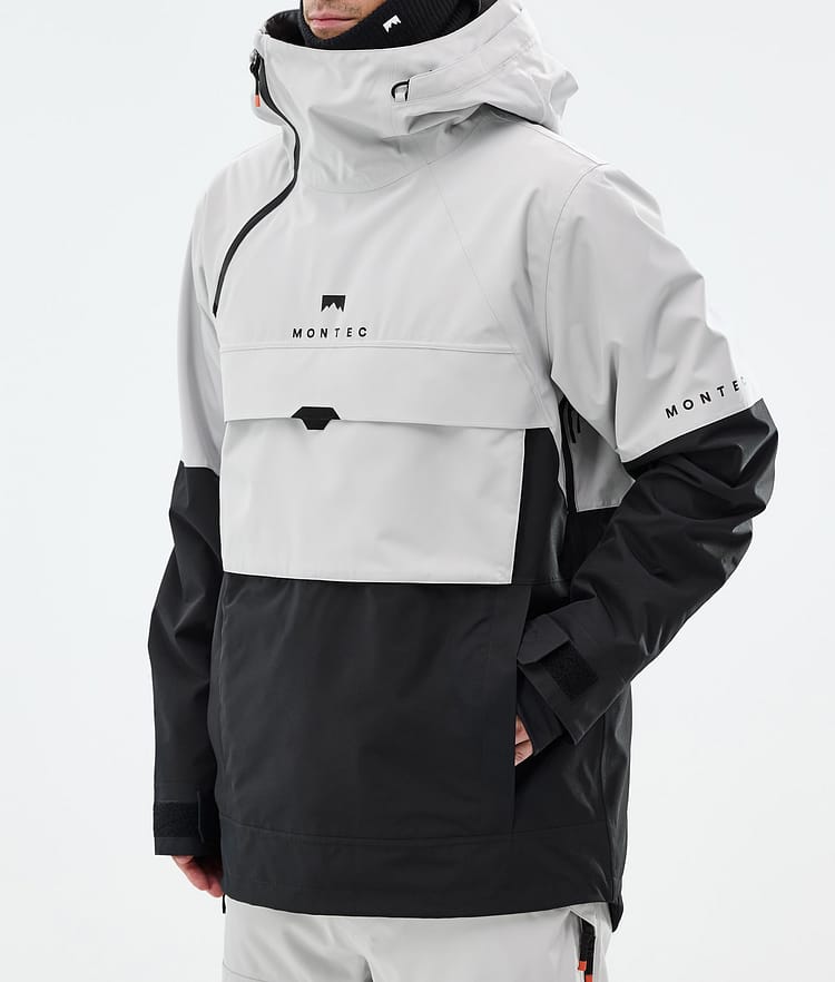 Montec Dune Snowboardjakke Herre Light Grey/Black, Bilde 8 av 9