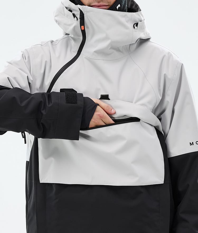 Montec Dune Snowboardjakke Herre Light Grey/Black, Bilde 9 av 9