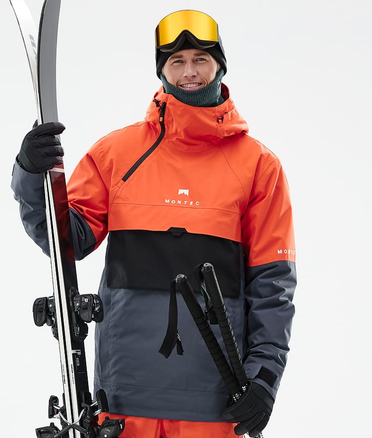 Montec Dune Skijakke Herre Orange/Black/Metal Blue, Bilde 1 av 9